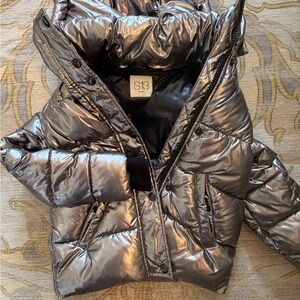 S13 Kids Silver Puffer Jacket